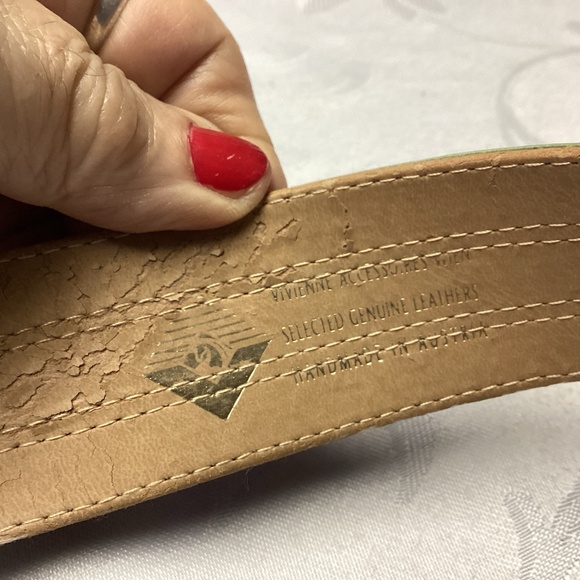 Vivienne Westwood ????? Belt MULTICOLORED size in 37. Awesome LEATHER - Picture 7 of 13